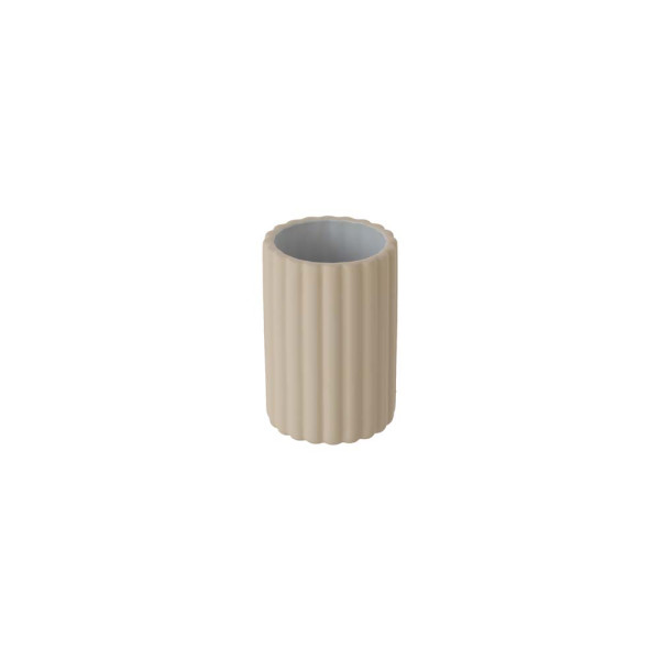 Portaspazzolino in ceramica crema linea Blues