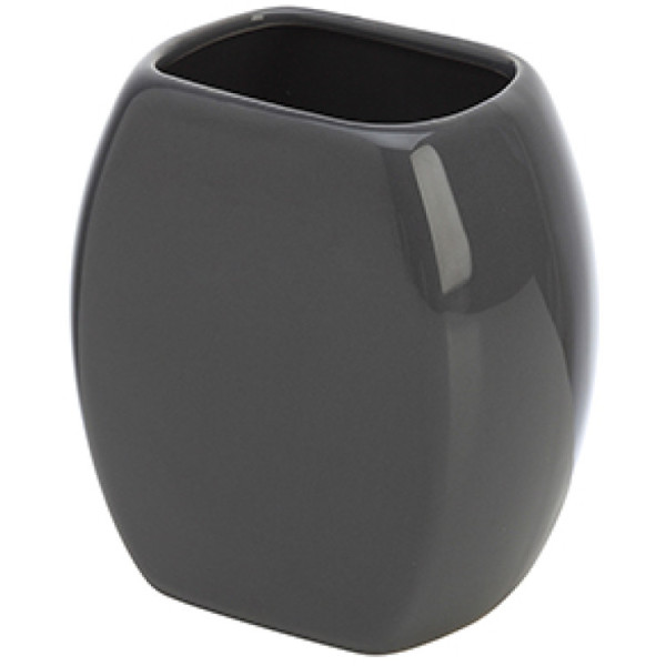 Portaspazzolino in ceramica grigio linea Parigi