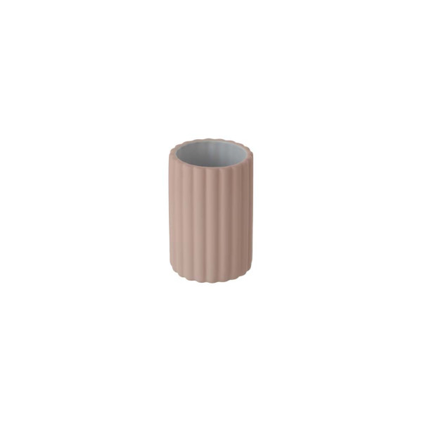 Portaspazzolino in ceramica rosa linea Blues