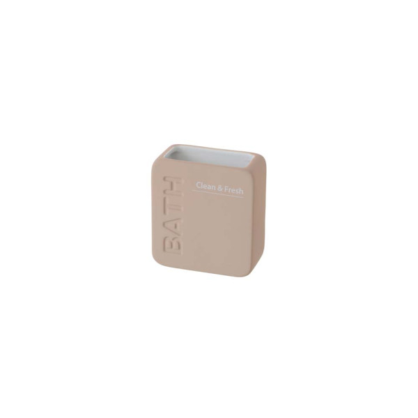 Portaspazzolino in ceramica rosa linea Funky