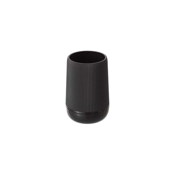 Portaspazzolino in plastica nero linea Jazz