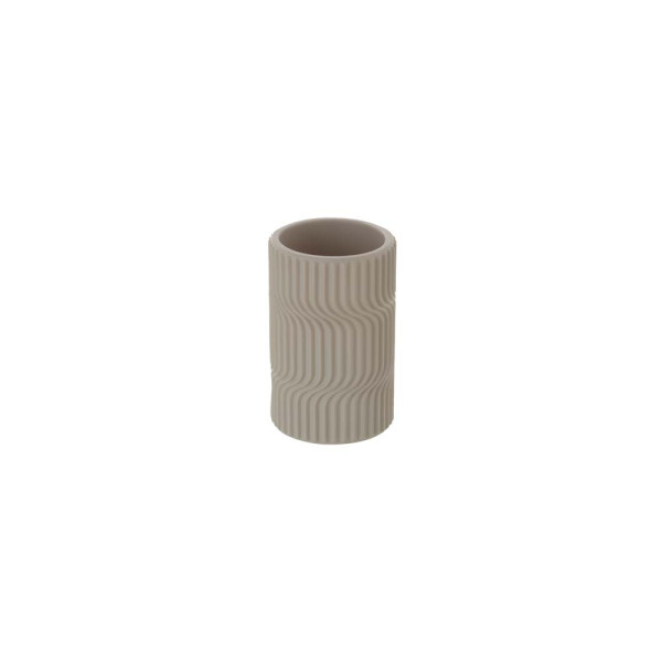 Portaspazzolino in poliresina beige linea Swing