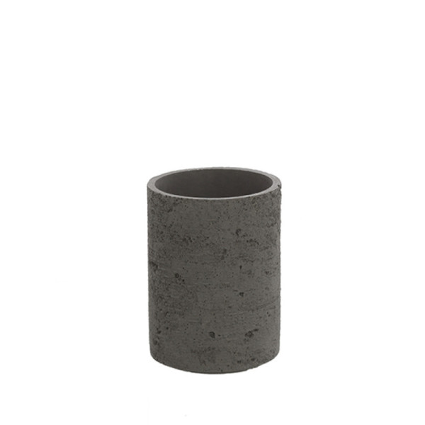 Portaspazzolino in poliresina grigio linea Arizona