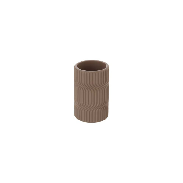 Portaspazzolino in poliresina moka linea Swing