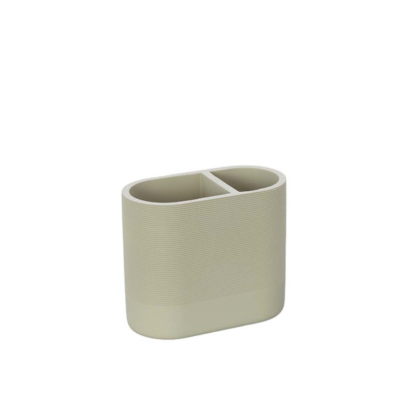 Portaspazzolino khaki linea Marika