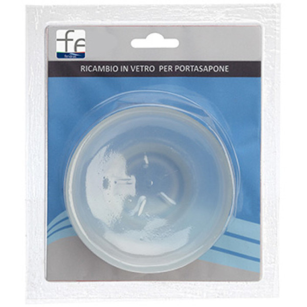 Ricambio in vetro satinato per portasapone
