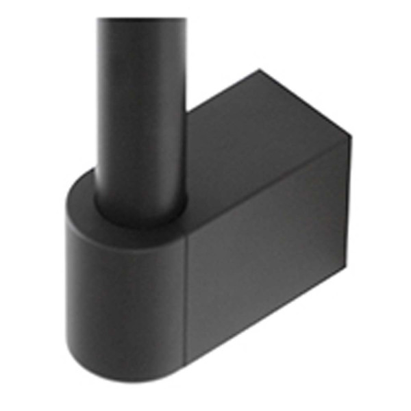 Saliscendi con doccetta tonda nero Hidra Style