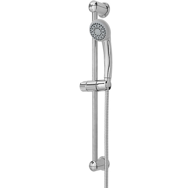 Saliscendi cromato con doccetta monofunzione