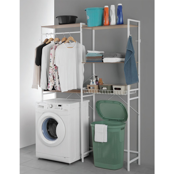 Scaffale lavanderia sopralavatrice 147x34x195cm
