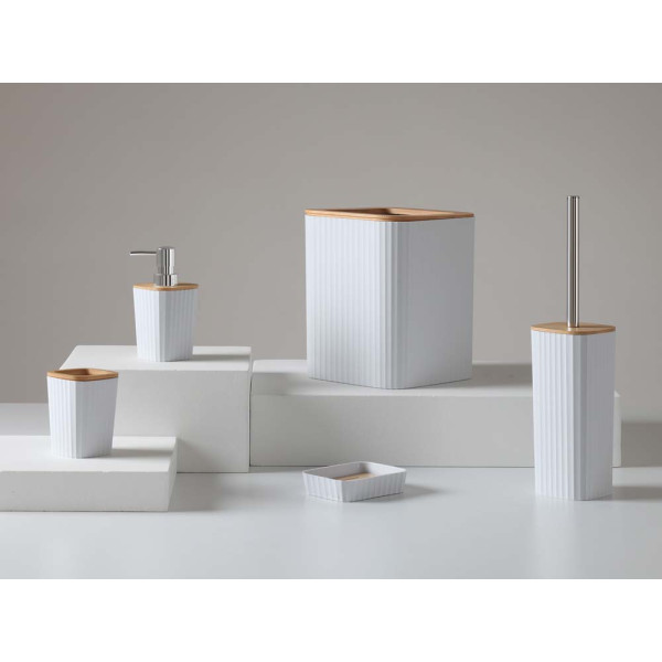 Set appoggio con 5pz bianchi linea Show