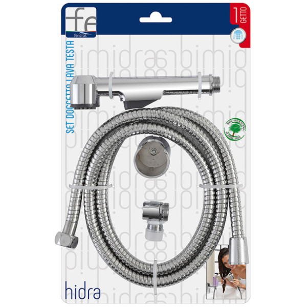 Set doccetta e laccio 150 cm cromo