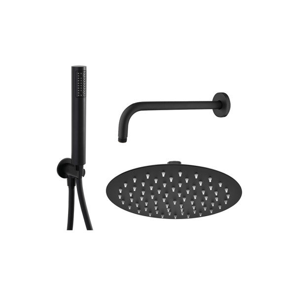 Set doccia nero opaco Linea platinum