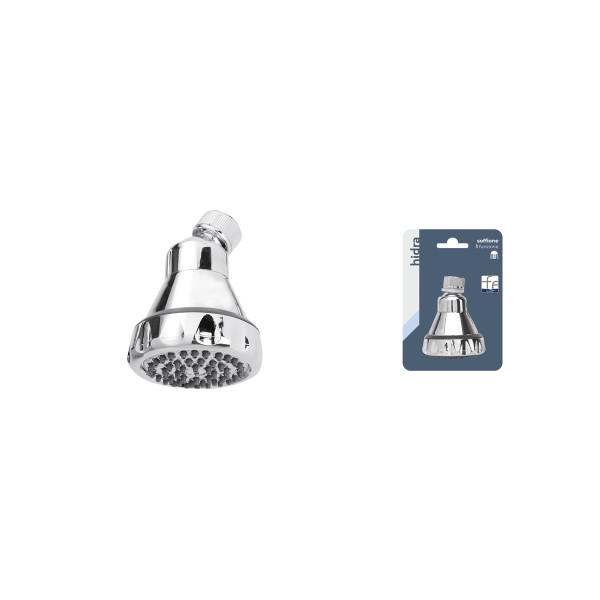 Soffione doccia in abs cromato dia 8 cm