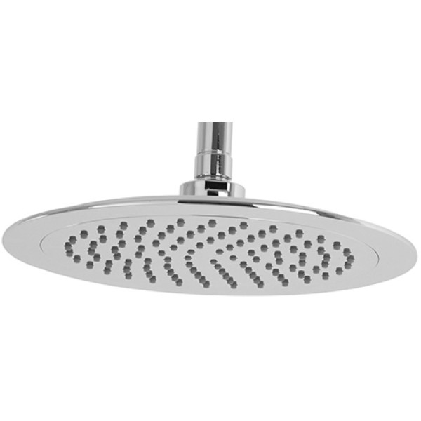 Soffione doccia tondo in abs cromo dia 24 cm