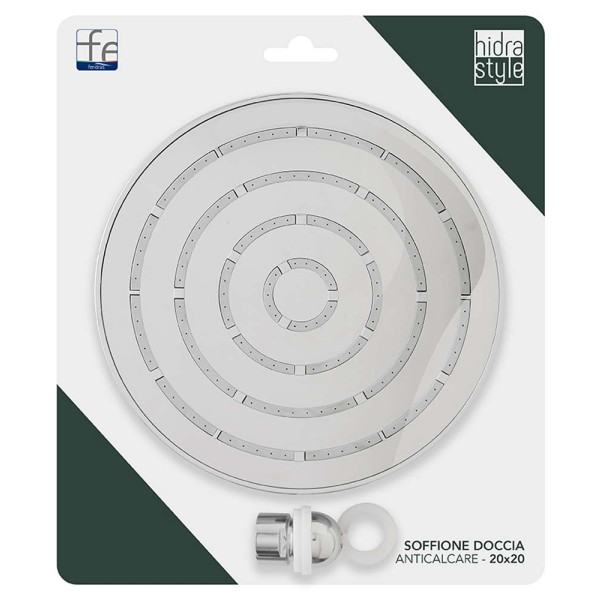 Soffione tondo cromo dia 20cm Hidra Style