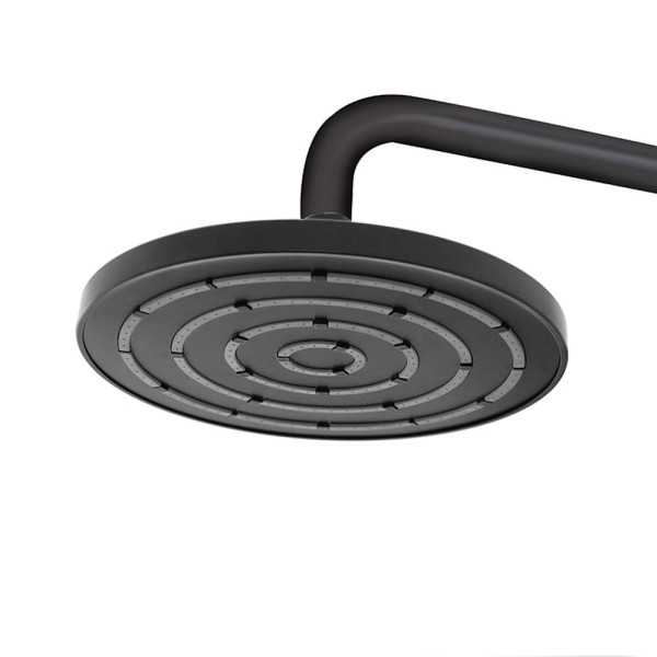 Soffione tondo nero dia 20cm hidra Style