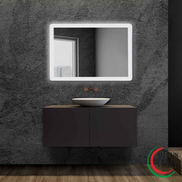 SPECCHIO LED 70X100CM RETROILLUMINATO SATINATO ANGEL