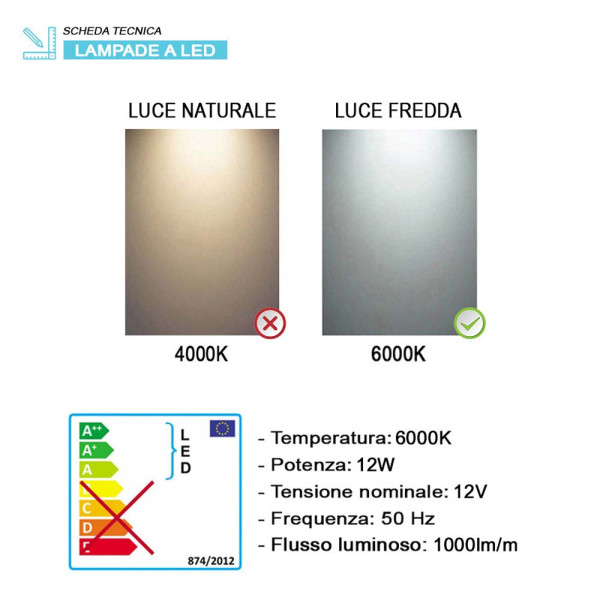 Specchio retroilluminato a led Luna dia80cm