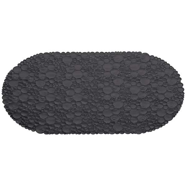 Tappeto antiscivolo in pvc nero bolle ovale