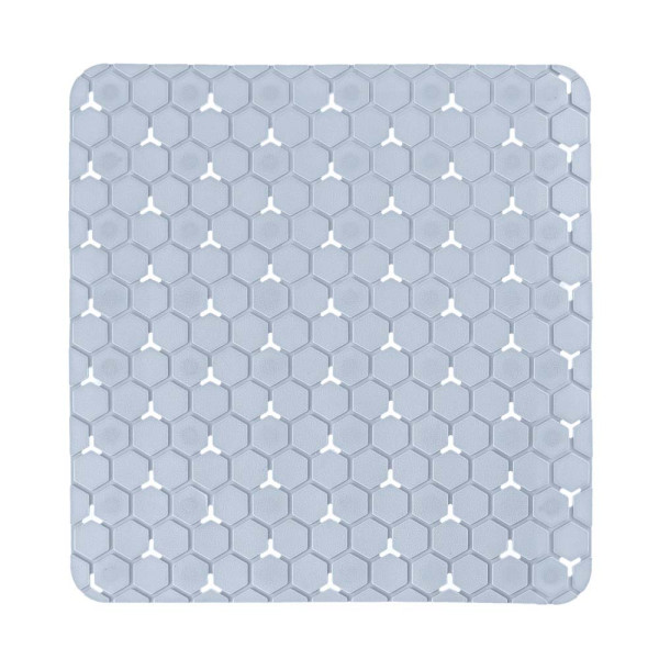 Tappeto antiscivolo in PVC rettangolare azzurro Maia