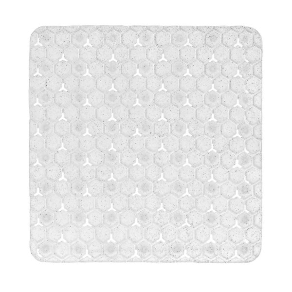 Tappeto antiscivolo in PVC rettangolare bianco Maia