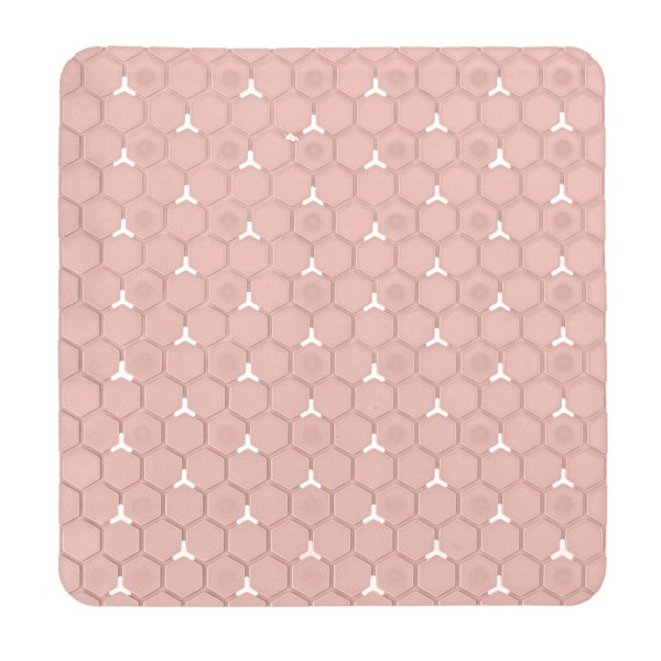 Tappeto antiscivolo in PVC rettangolare rosa Maia