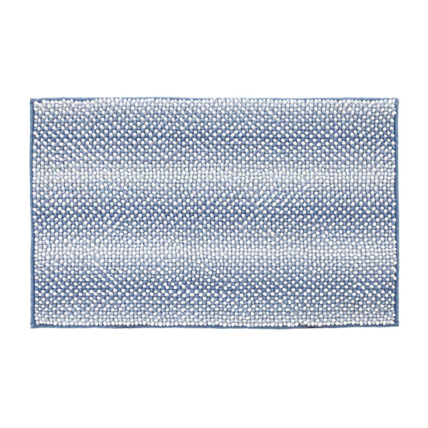 Tappeto in ciniglia di poliestere blu 50x80 Marea