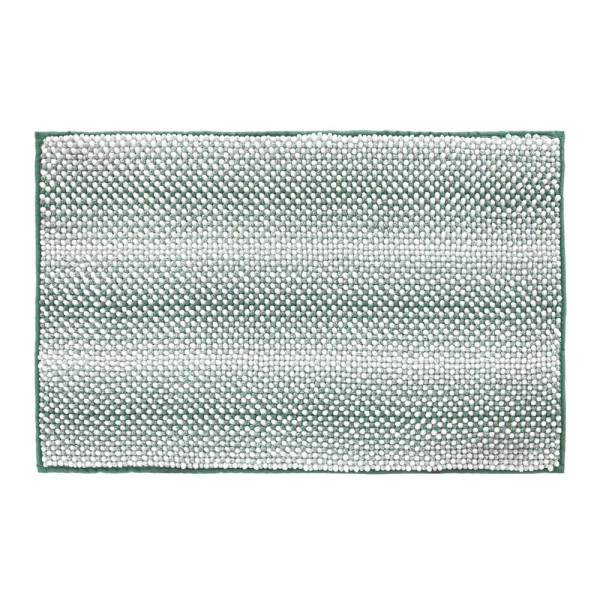 Tappeto in ciniglia di poliestere verde 50x80 Marea