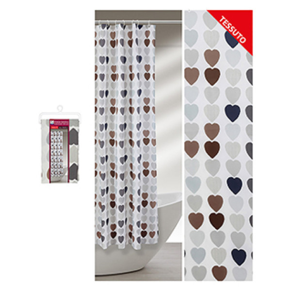 Tenda doccia in peva L 120 x H 200 cm