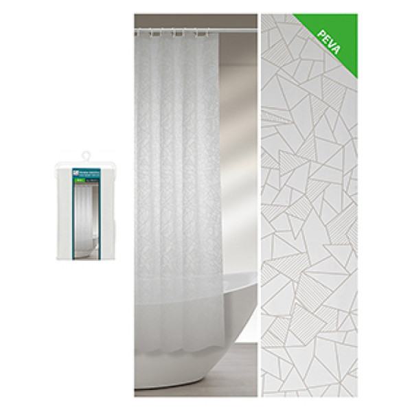 Tenda doccia in peva L 180 x H 200 cm