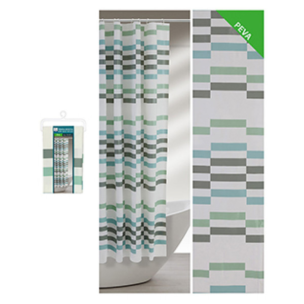 Tenda doccia in peva L 180 x H 200 cm