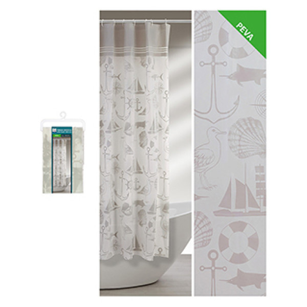 Tenda doccia in peva L 180 x H 200 cm