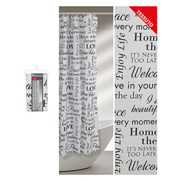 Tenda doccia in peva L 240 x H 200 cm