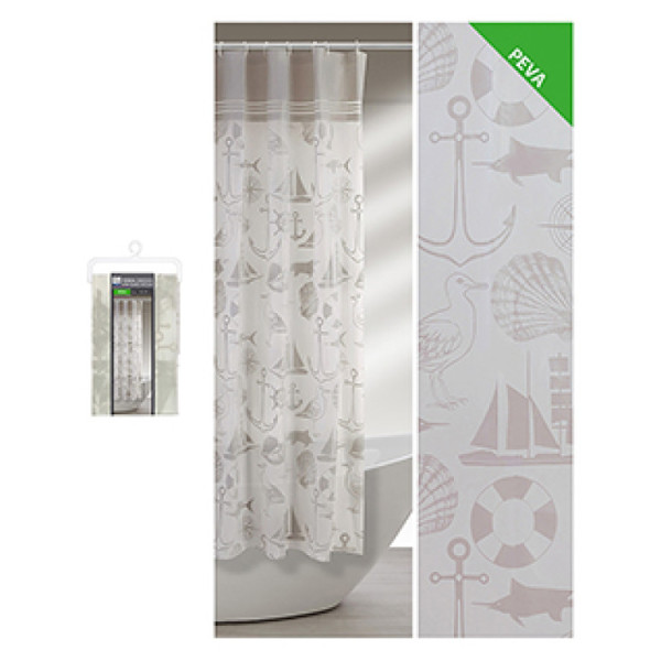 Tenda doccia in peva L 240 x H 200 cm