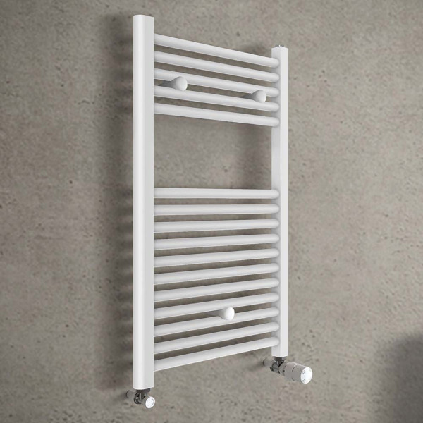 Termoarredo dritto 77x50cm con interasse 45cm bianco